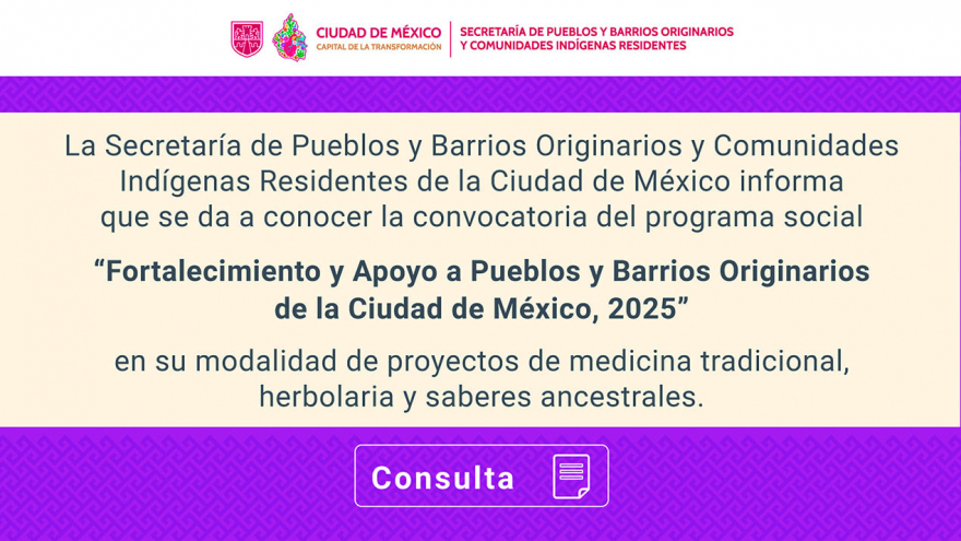 Convocatoria Medicina Tradicional 2025