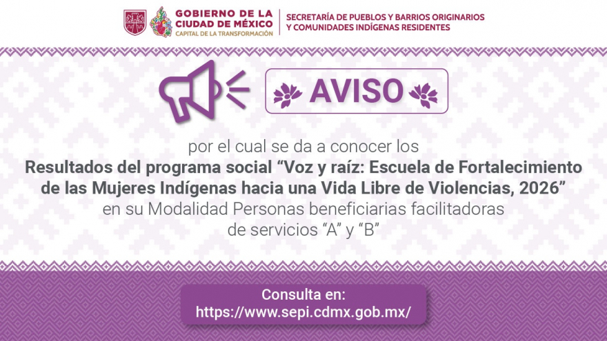 Resultados Voz y Raíz 2026. Personas Beneficiarias Facilitadoras de Servicios